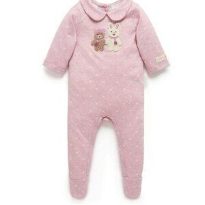 Purebaby Baby Girls Mini Spot Onesie